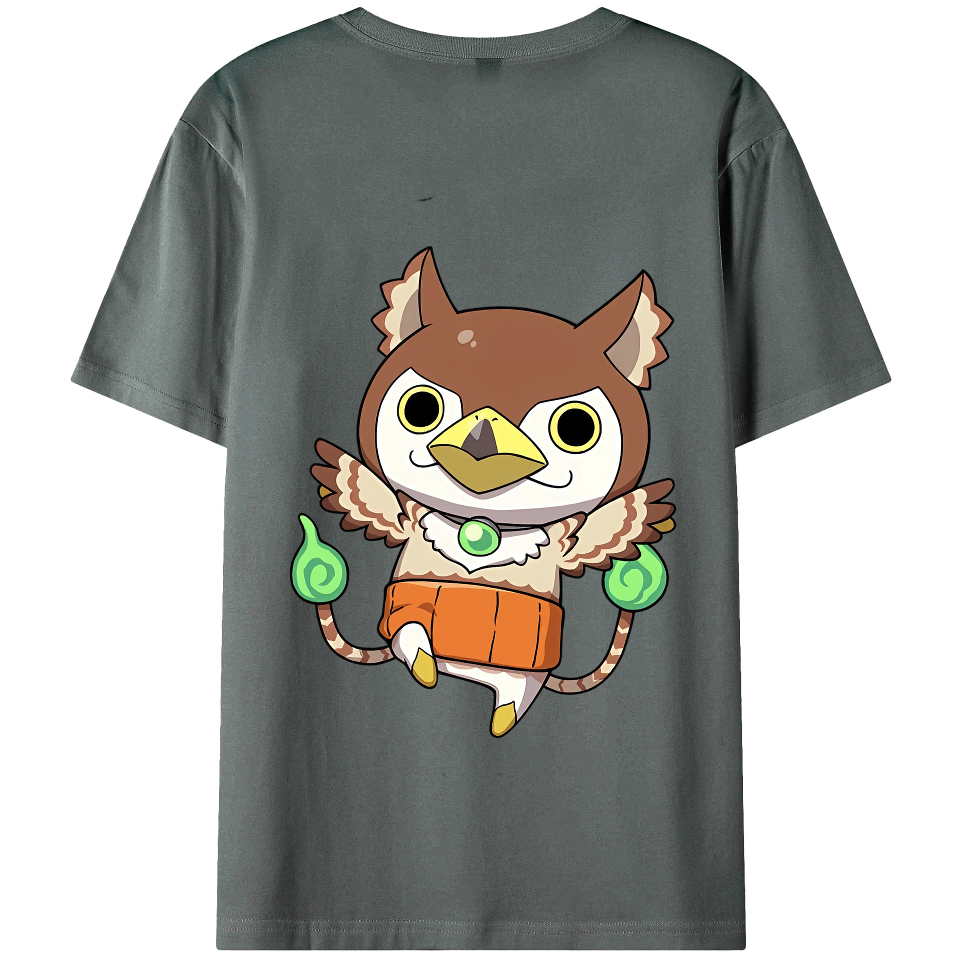 （画像用） 妖怪ウォッチ Yo-kai Watch 綿100％ メンズ半袖Tシャツ（バックプリント） 通気性